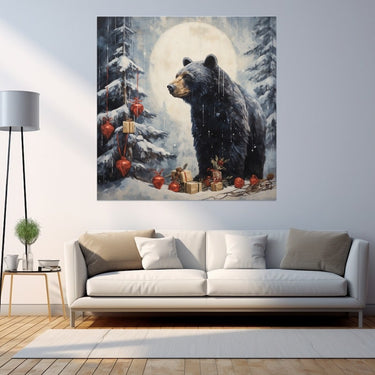 Christmas Bear Painting